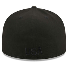 USMNT New Era Text 59FIFTY Fitted Hat Black - New Era on sale