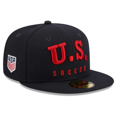 USMNT New Era Text 59FIFTY Fitted Hat Navy - New Era outlet