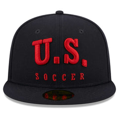 USMNT New Era Text 59FIFTY Fitted Hat Navy - New Era outlet