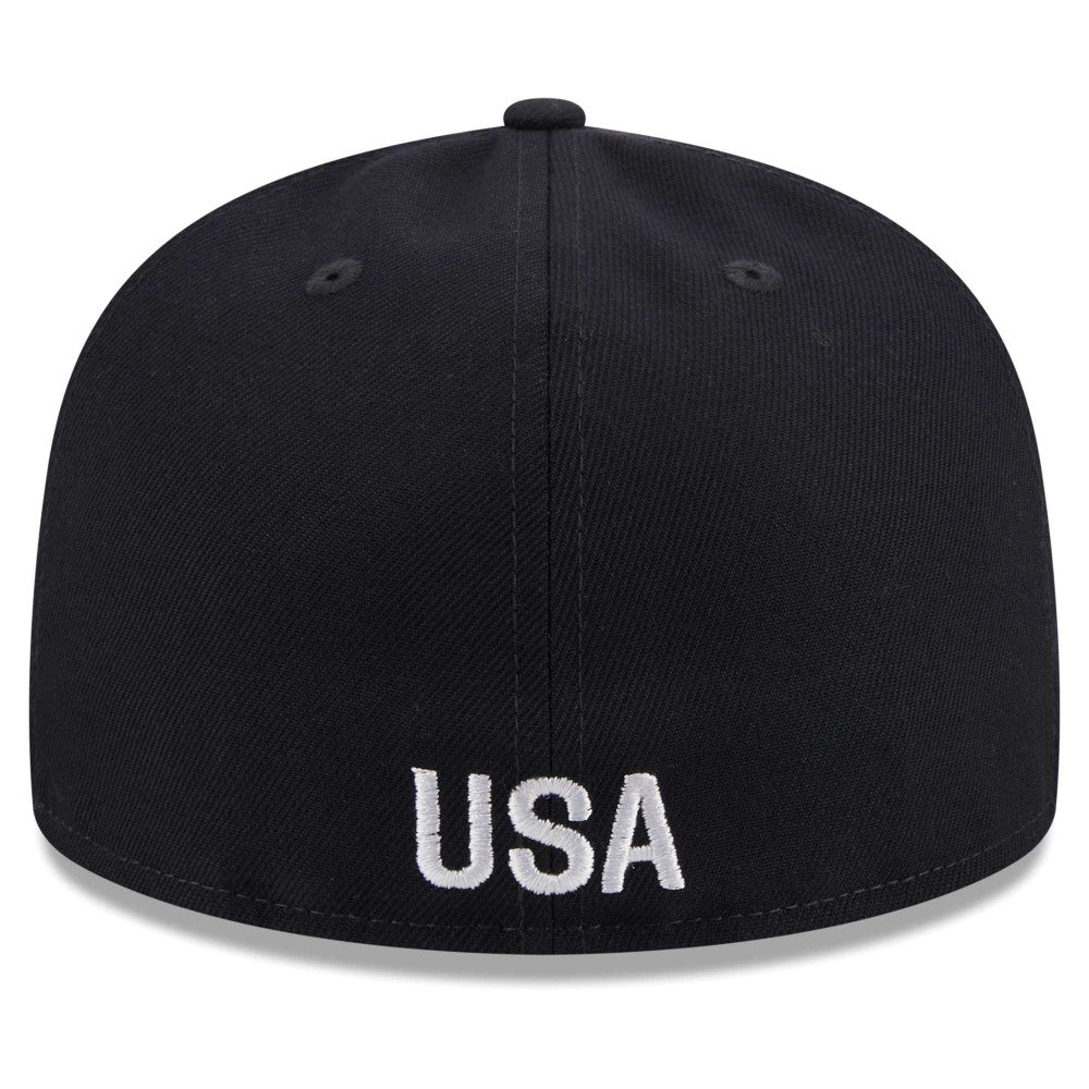 USMNT New Era Text 59FIFTY Fitted Hat Navy - New Era outlet