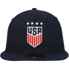 USWNT New Era Team Basic 59FIFTY Fitted Hat Navy - New Era for sale