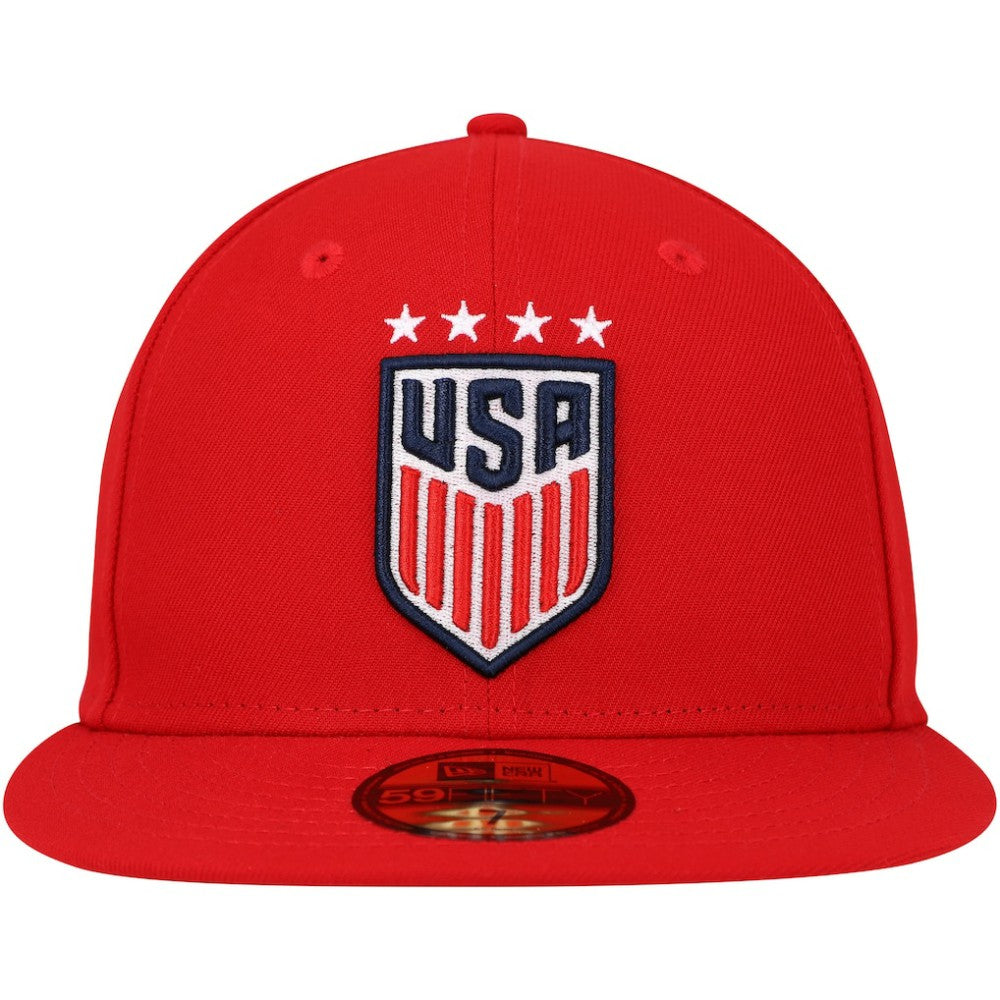 USWNT New Era Team Basic 59FIFTY Fitted Hat Red - New Era