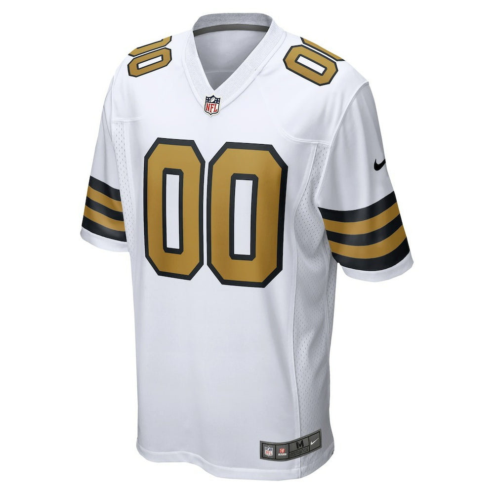 New Orleans Saints Alternate Custom Game Jersey - White Jerseys