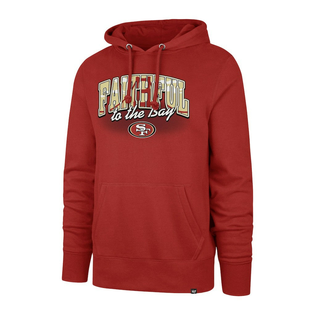 San Francisco 49ers '47 Regional Headline Pullover Hoodie - Scarlet Hoodies