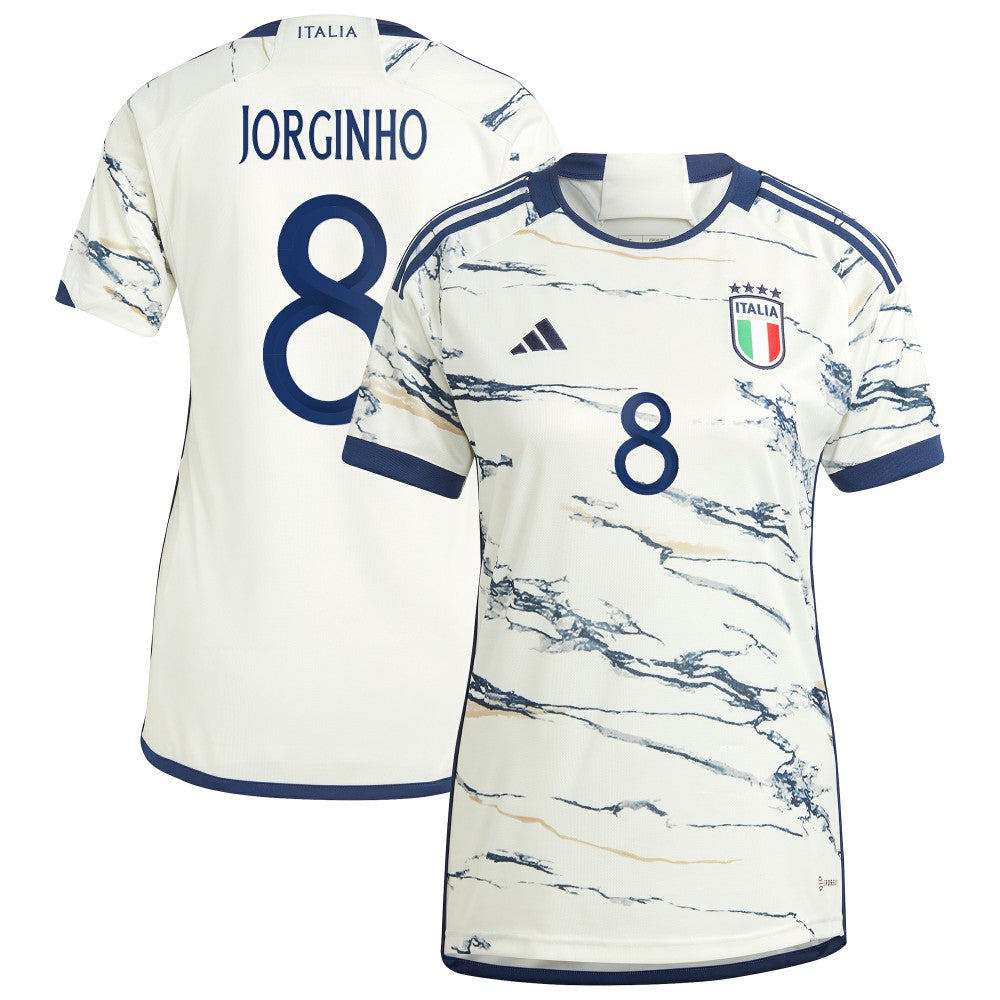 Jorginho Italy National Team Women's 2023 Away Replica Jersey White - Adidas for sale