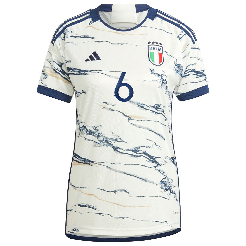 Marco Verratti Italy National Team Women's 2023 Away Replica Jersey White - Adidas on sale