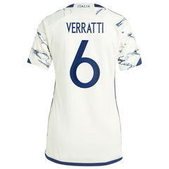 Marco Verratti Italy National Team Women's 2023 Away Replica Jersey White - Adidas on sale