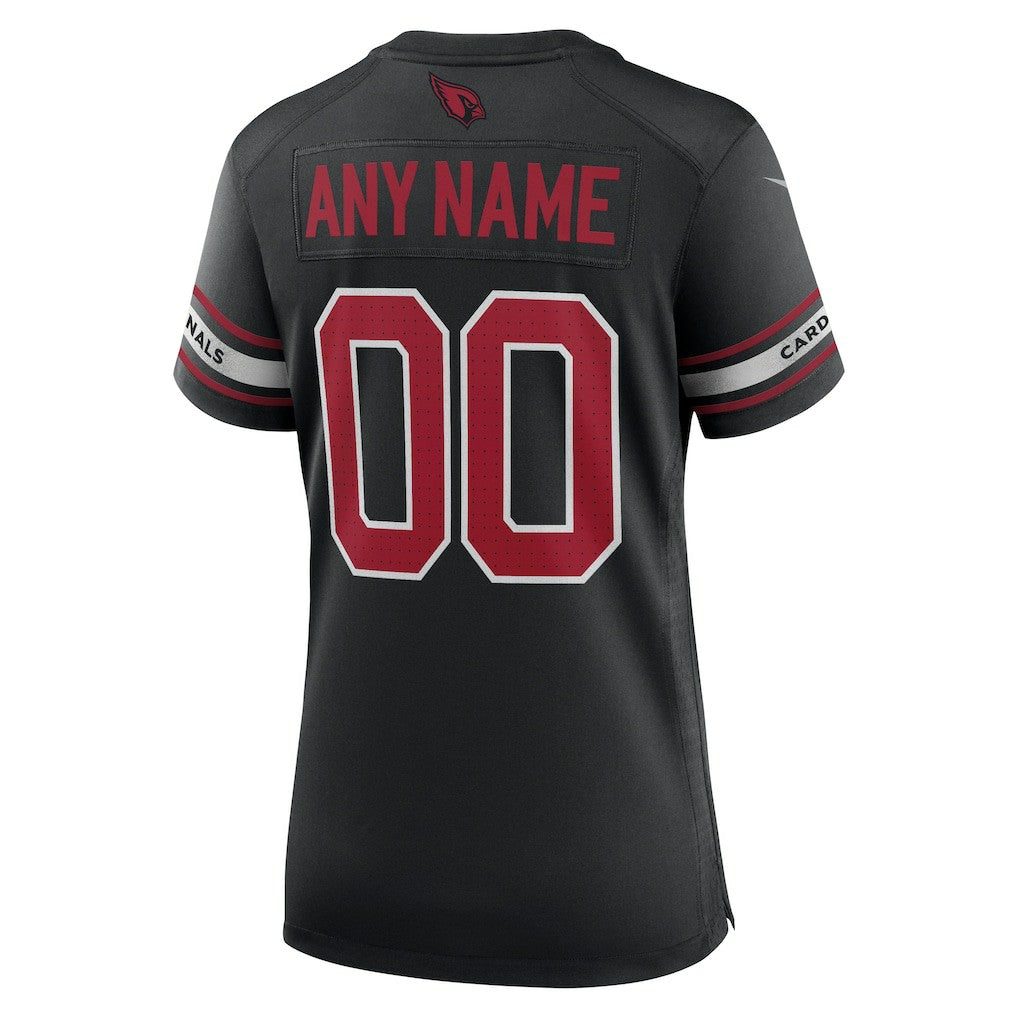 Arizona Cardinals Women's Alternate Custom Game Jersey - Black Jerseys