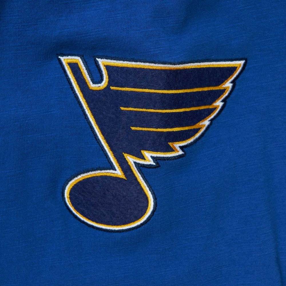 St. Louis Blues Mitchell & Ness Legendary Slub Hoodie Long Sleeve T-Shirt - Blue | US 5298358
