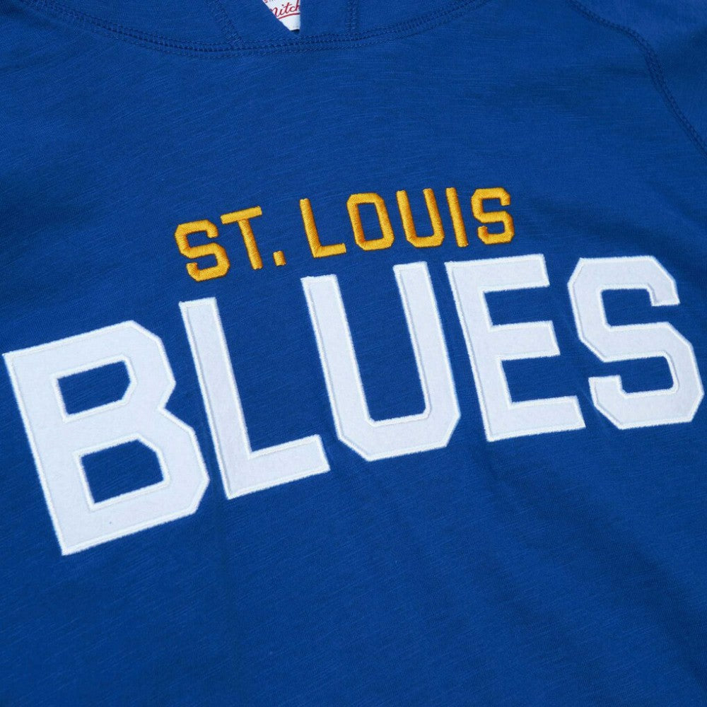 St. Louis Blues Mitchell & Ness Legendary Slub Hoodie Long Sleeve T-Shirt - Blue | US 5298358