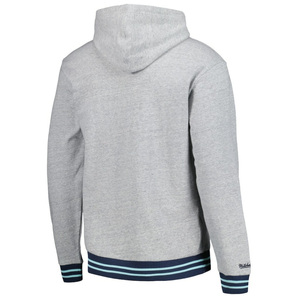 Seattle Kraken Mitchell & Ness Classic French Terry Pullover Hoodie - Heather Gray | US 5298375