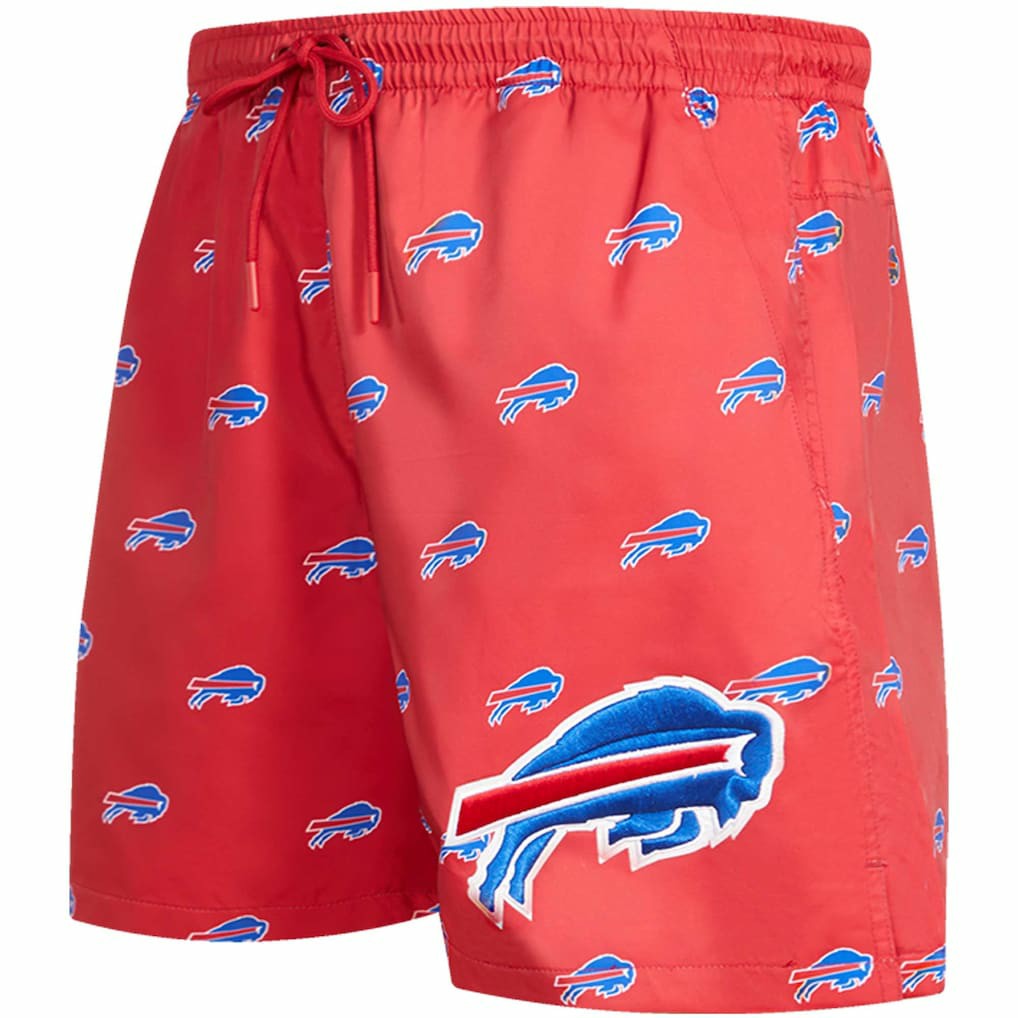 Buffalo Bills Pro Standard Allover Print Mini Logo Shorts - Red Shorts