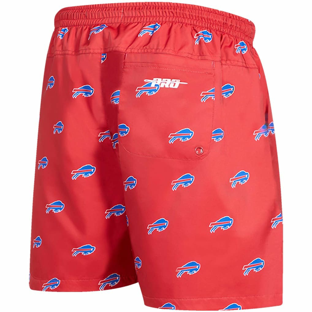 Buffalo Bills Pro Standard Allover Print Mini Logo Shorts - Red Shorts