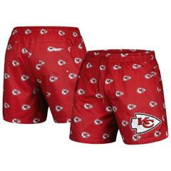 Kansas City Chiefs Pro Standard Allover Print Mini Logo Shorts - Red Shorts