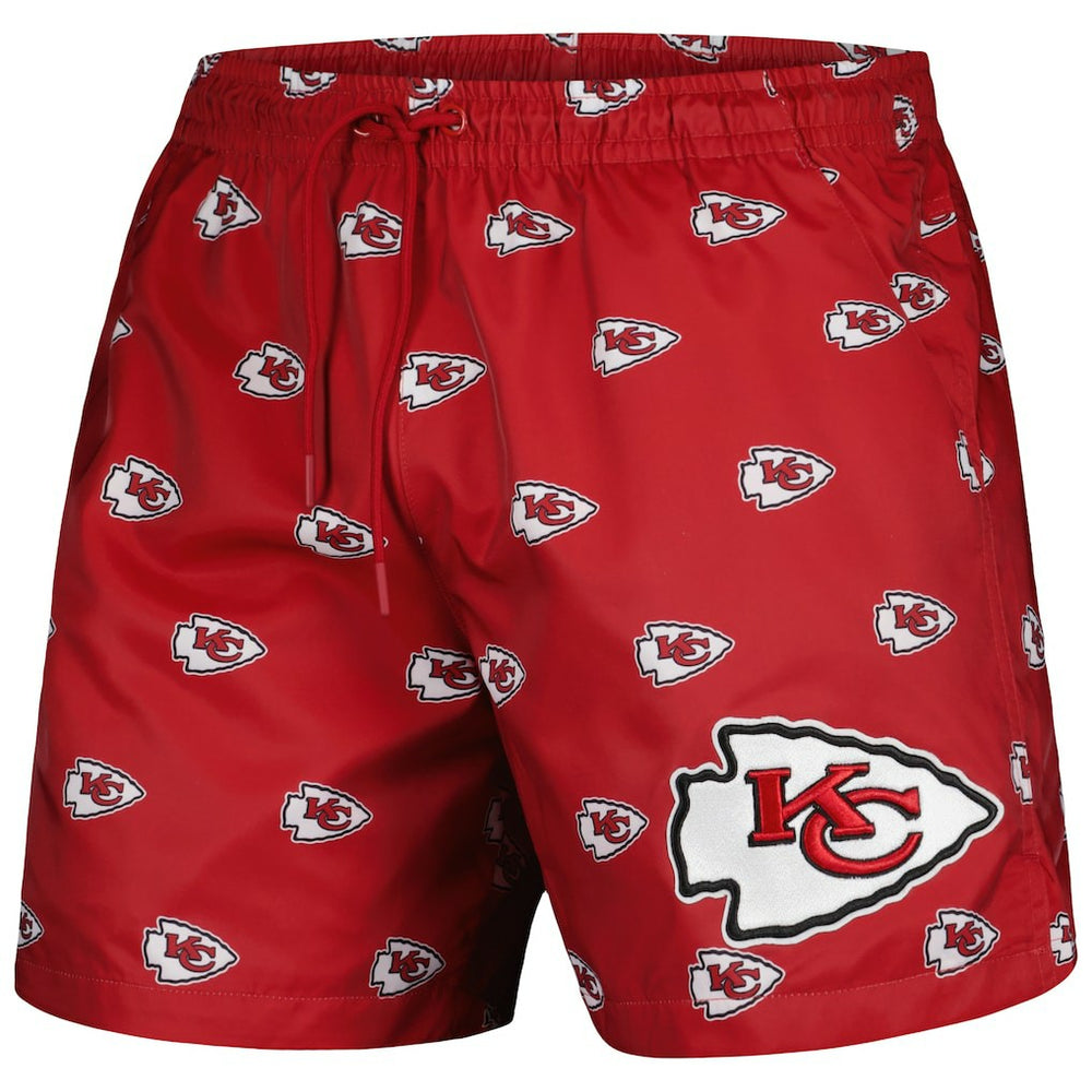 Kansas City Chiefs Pro Standard Allover Print Mini Logo Shorts - Red Shorts