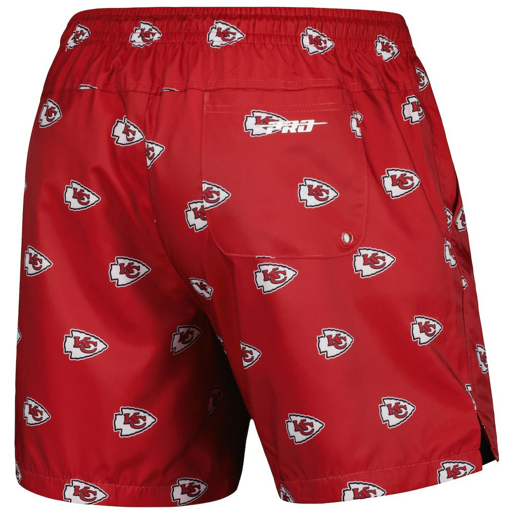 Kansas City Chiefs Pro Standard Allover Print Mini Logo Shorts - Red Shorts