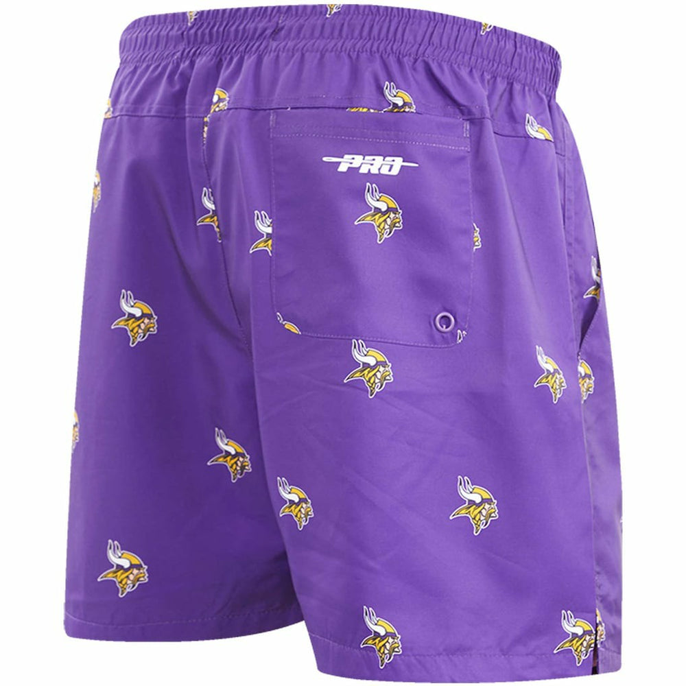 Minnesota Vikings Pro Standard Allover Print Mini Logo Shorts - Purple Shorts