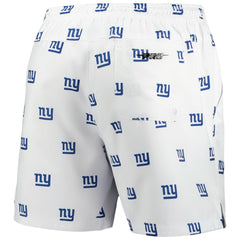 New York Giants Pro Standard Allover Print Mini Logo Shorts - White Shorts