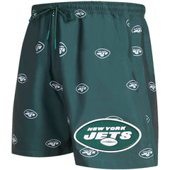 New York Jets Pro Standard Allover Print Mini Logo Shorts - Green Shorts