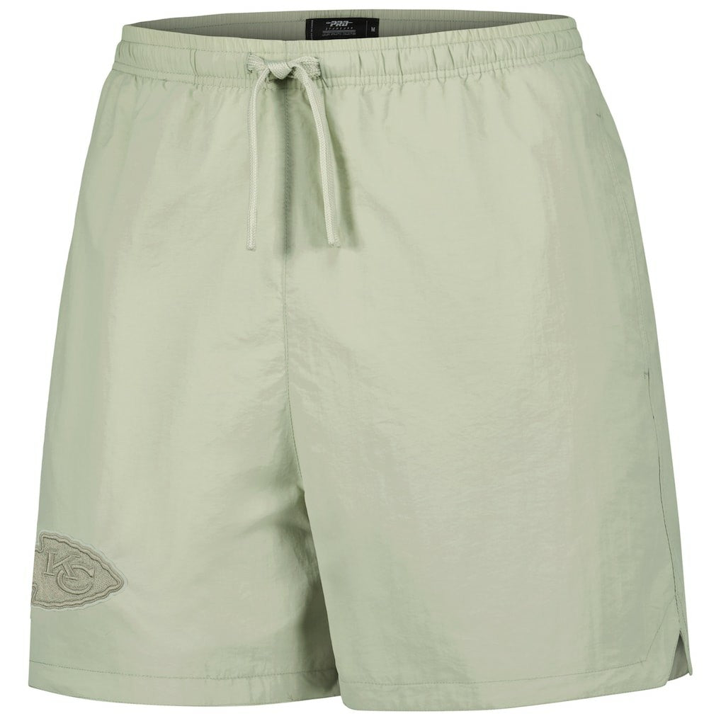 Kansas City Chiefs Pro Standard Neutrals 2.0 Woven Shorts - Light Green Shorts