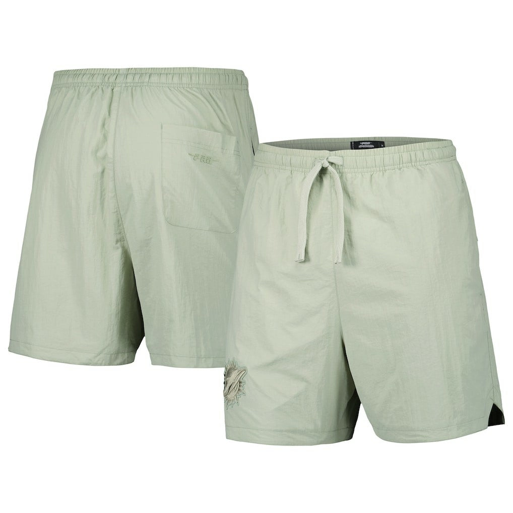 Miami Dolphins Pro Standard Neutrals 2.0 Woven Shorts - Light Green Shorts
