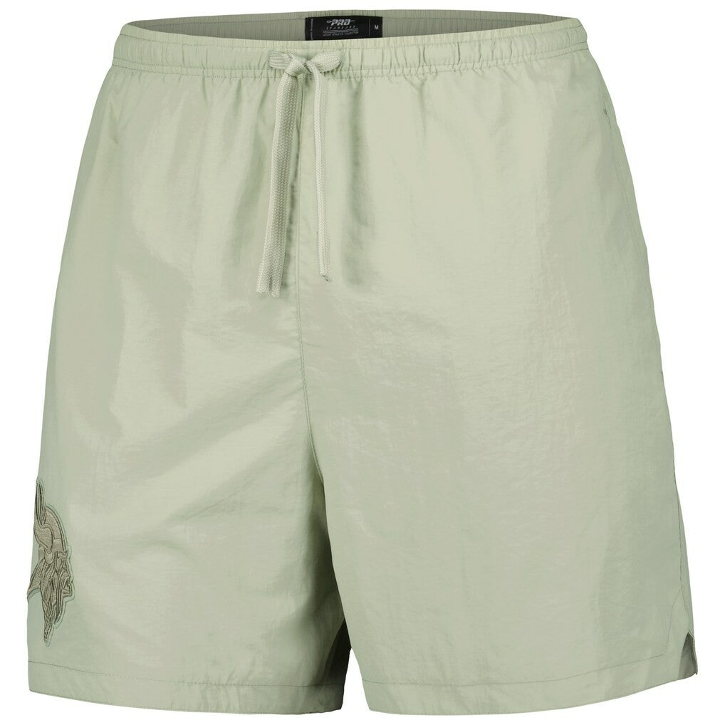 Minnesota Vikings Pro Standard Neutrals 2.0 Woven Shorts - Light Green Shorts