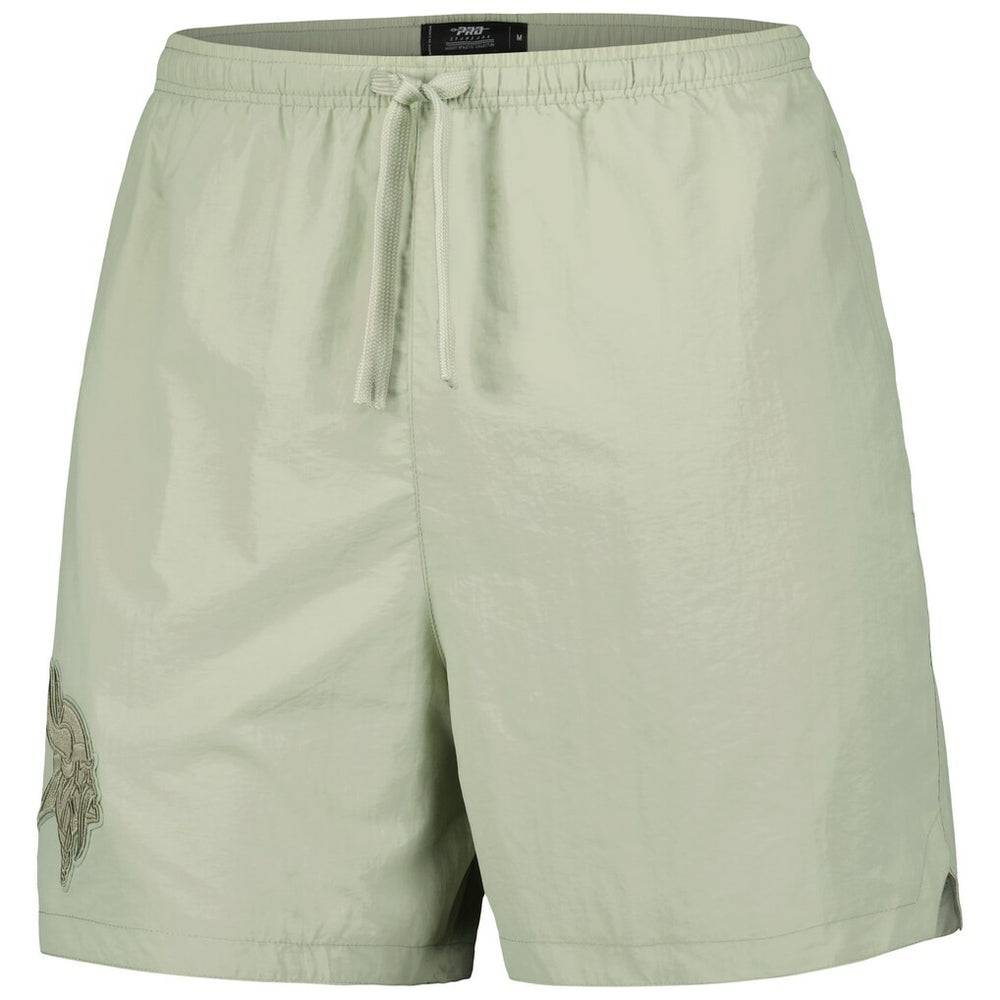 Minnesota Vikings Pro Standard Neutrals 2.0 Woven Shorts - Light Green Shorts