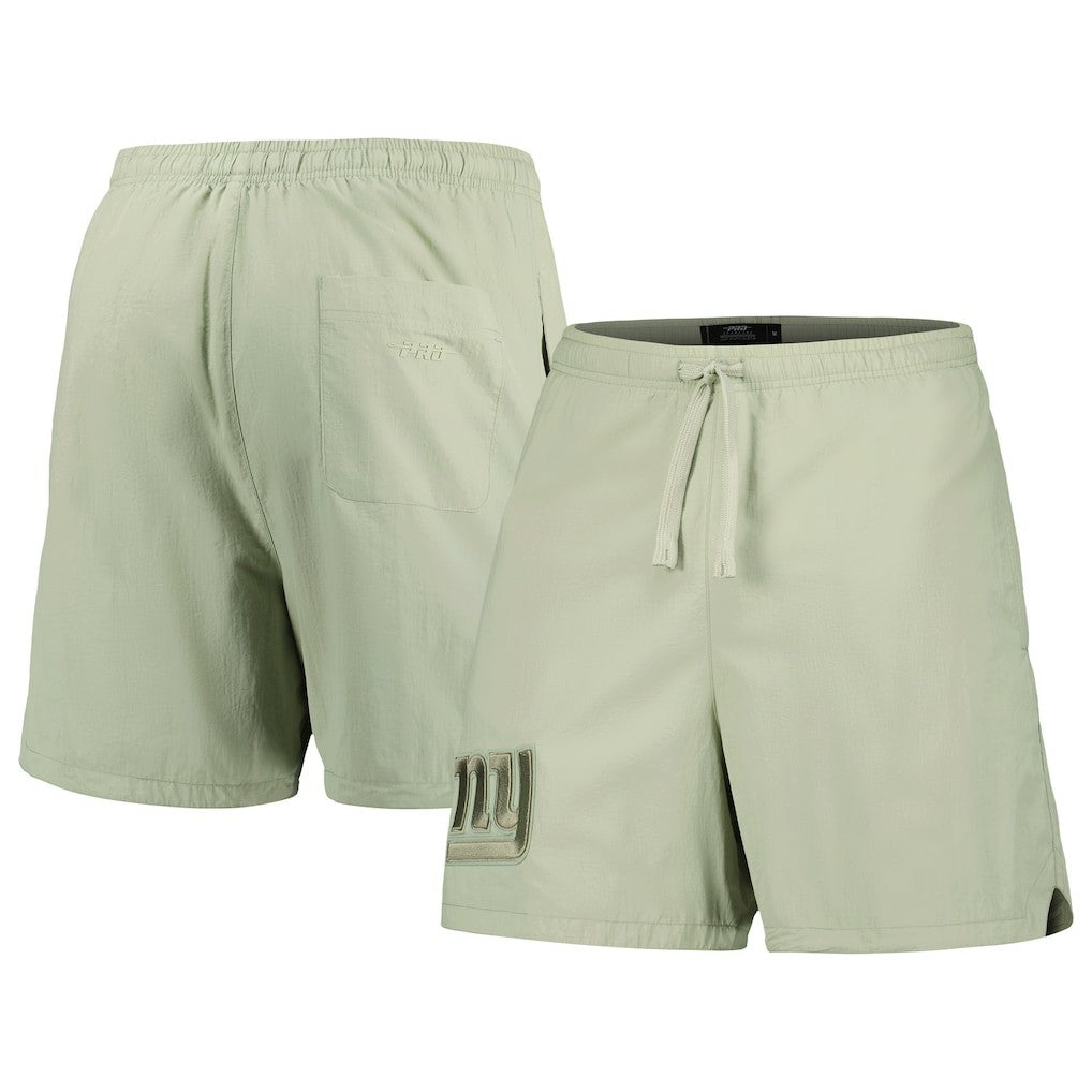 New York Giants Pro Standard Neutrals 2.0 Woven Shorts - Light Green Shorts