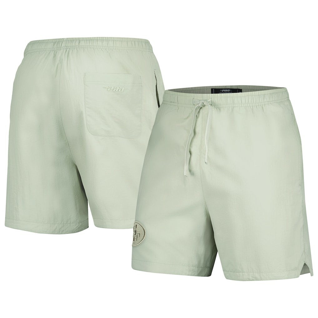 San Francisco 49ers Pro Standard Neutrals 2.0 Woven Shorts - Light Green Shorts