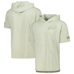 Buffalo Bills Pro Standard Neutrals Short Sleeve Pullover Hoodie - Light Green Hoodies