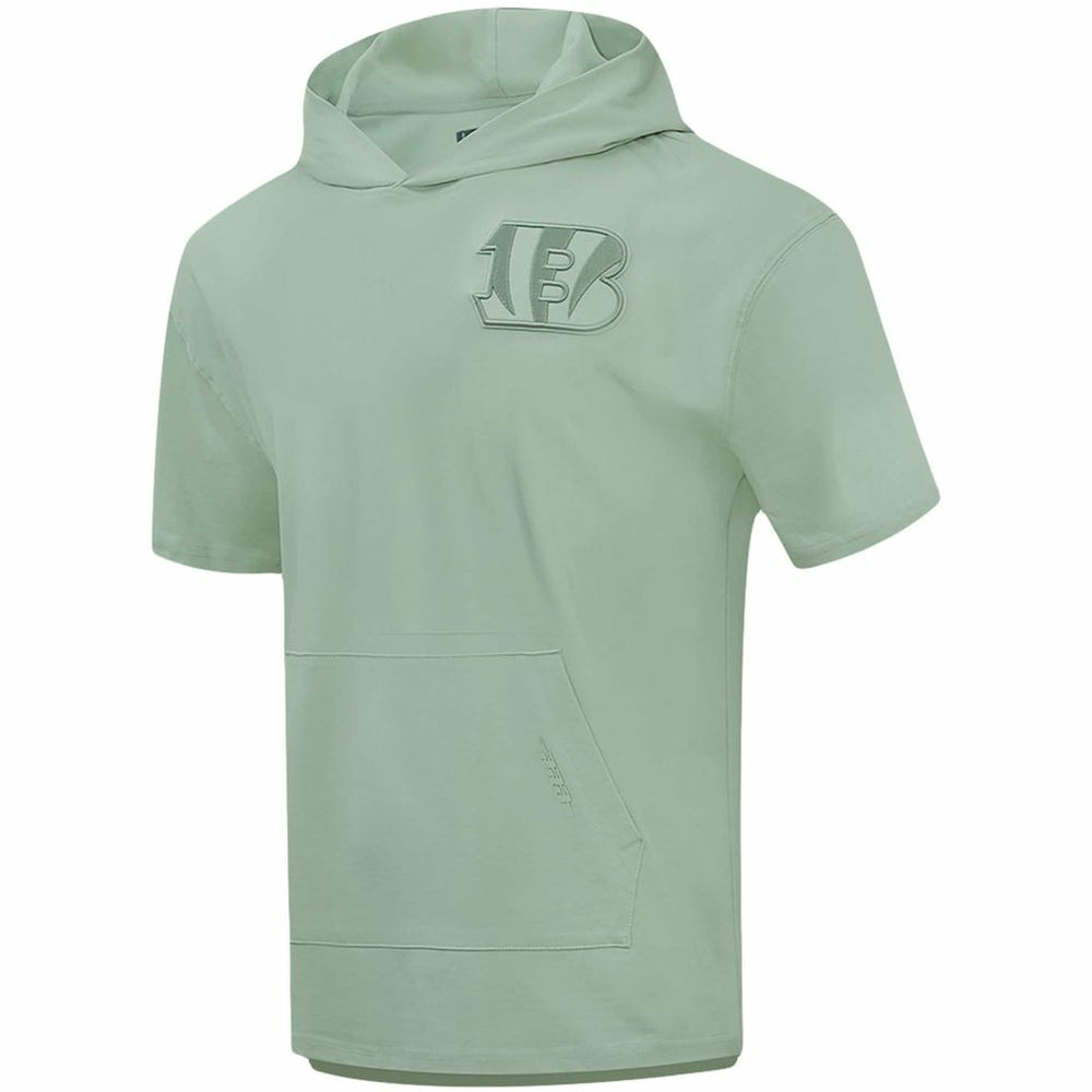 Cincinnati Bengals Pro Standard Neutrals Short Sleeve Pullover Hoodie - Light Green Hoodies