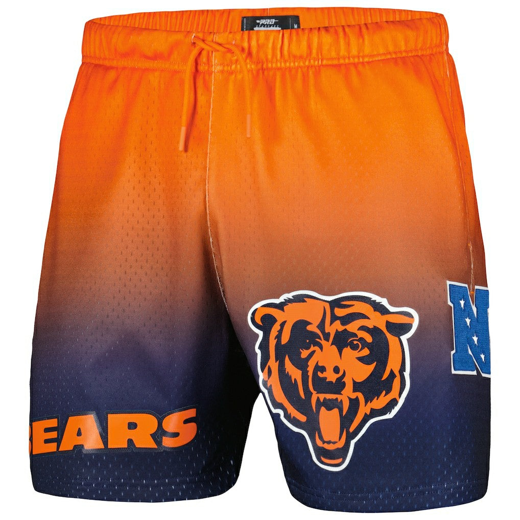 Chicago Bears Pro Standard Ombre Mesh Shorts - Navy/Orange Shorts