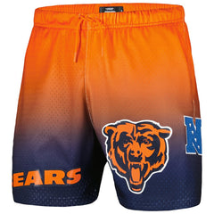 Chicago Bears Pro Standard Ombre Mesh Shorts - Navy/Orange Shorts