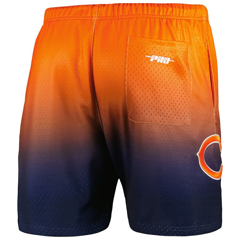 Chicago Bears Pro Standard Ombre Mesh Shorts - Navy/Orange Shorts