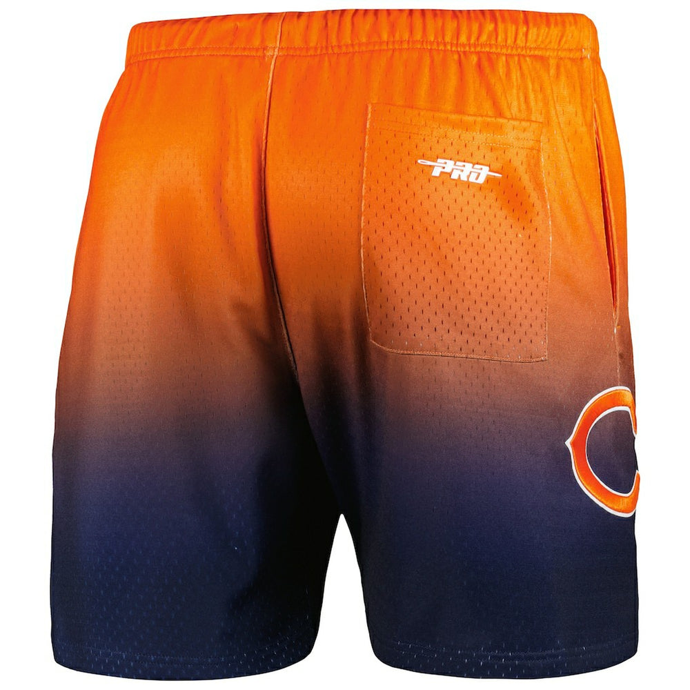 Chicago Bears Pro Standard Ombre Mesh Shorts - Navy/Orange Shorts