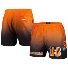 Cincinnati Bengals Pro Standard Ombre Mesh Shorts - Black/Orange Shorts