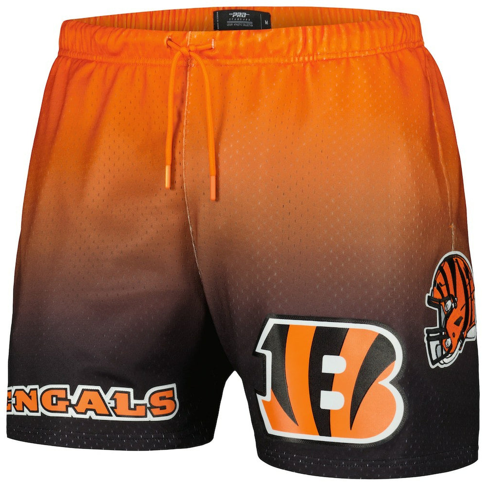 Cincinnati Bengals Pro Standard Ombre Mesh Shorts - Black/Orange Shorts