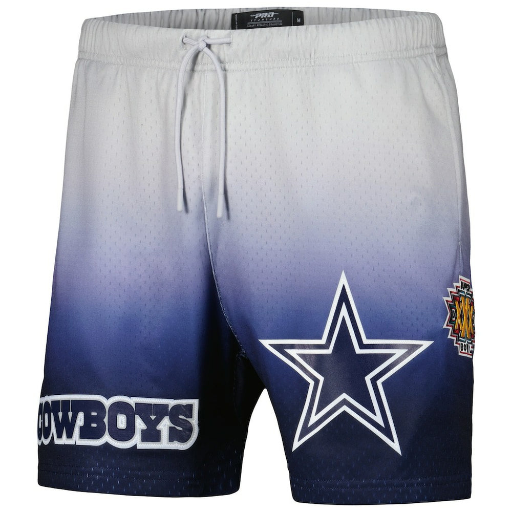 Dallas Cowboys Pro Standard Ombre Mesh Shorts - Navy/Silver Shorts