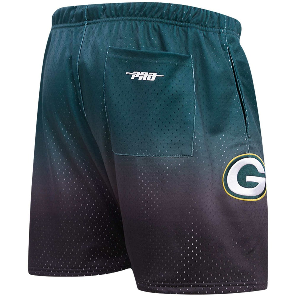 Green Bay Packers Pro Standard Ombre Mesh Shorts - Black/Green Shorts