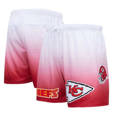 Kansas City Chiefs Pro Standard Ombre Mesh Shorts - Red/White Shorts