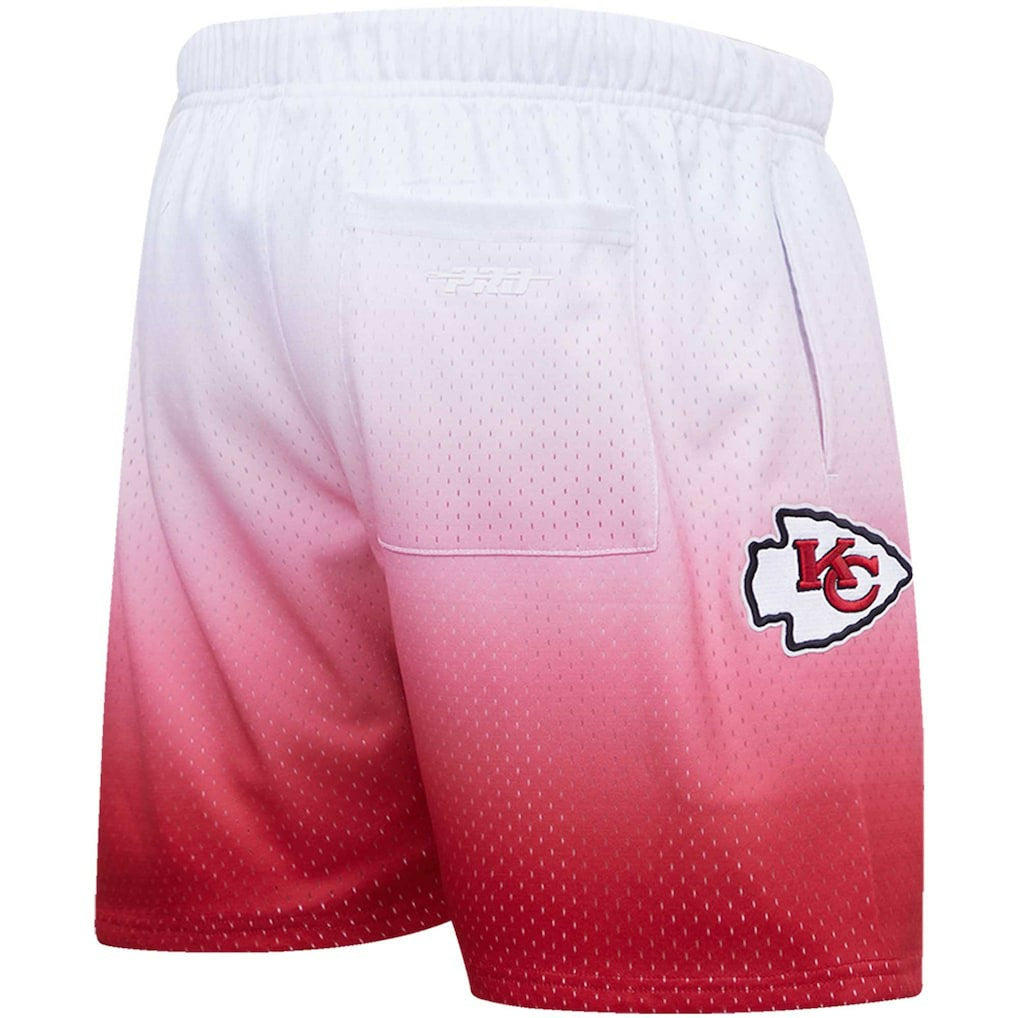 Kansas City Chiefs Pro Standard Ombre Mesh Shorts - Red/White Shorts