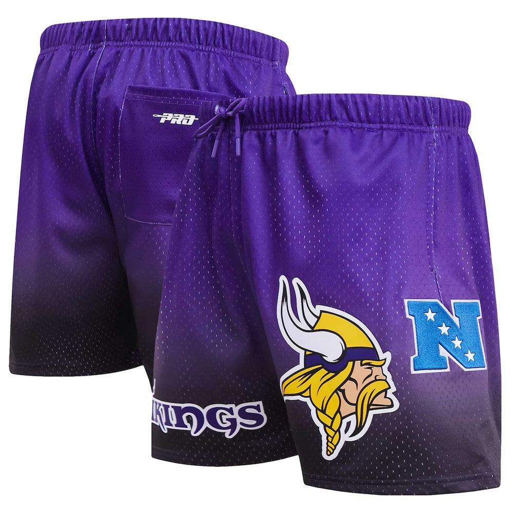 Minnesota Vikings Pro Standard Ombre Mesh Shorts - Black/Purple Shorts