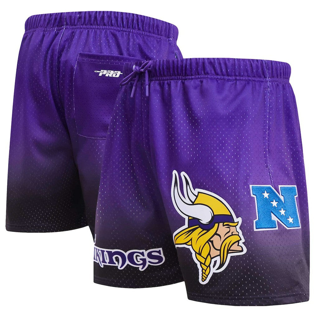 Minnesota Vikings Pro Standard Ombre Mesh Shorts - Black/Purple Shorts