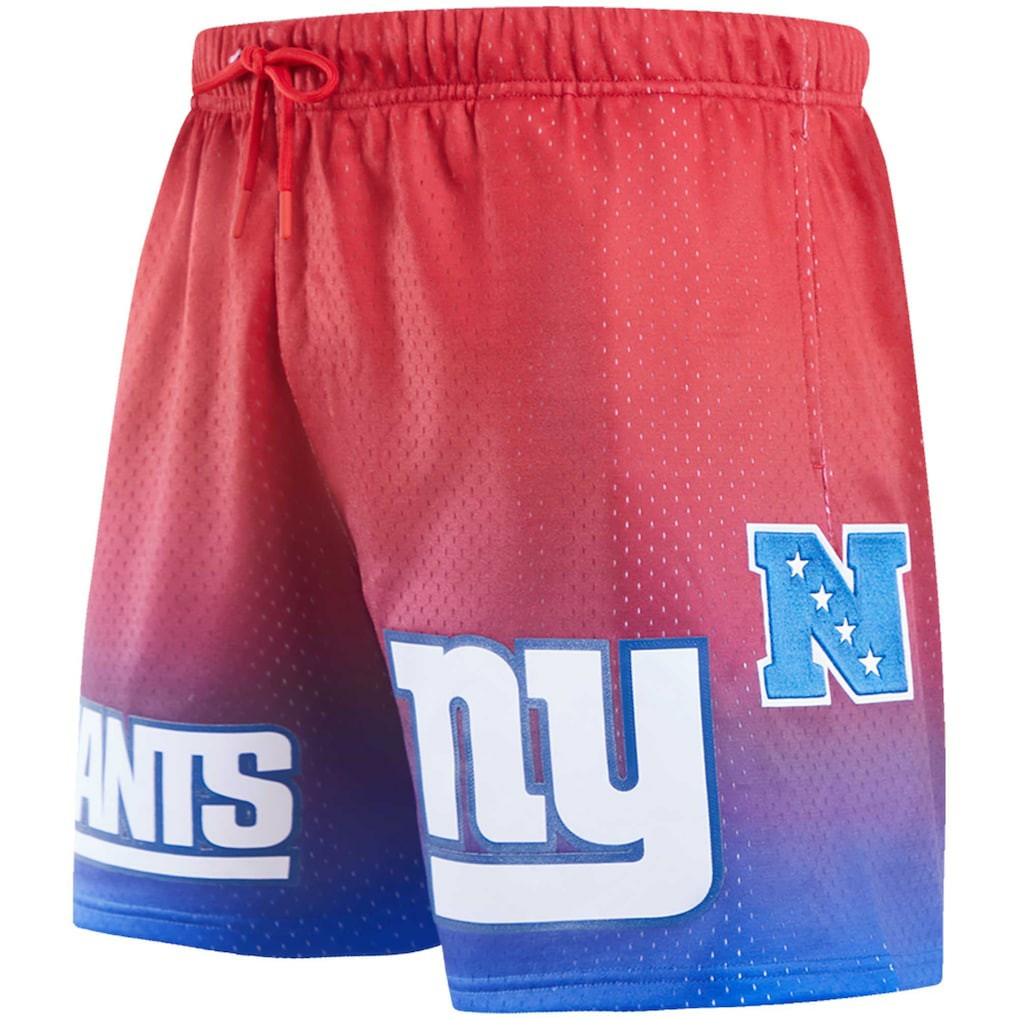 New York Giants Pro Standard Ombre Mesh Shorts - Royal/Red Shorts