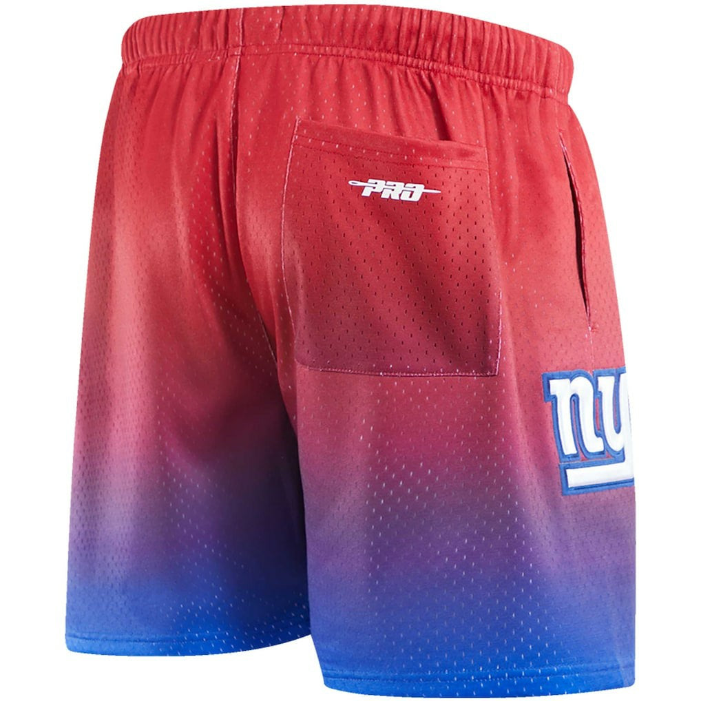 New York Giants Pro Standard Ombre Mesh Shorts - Royal/Red Shorts