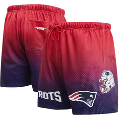 New England Patriots Pro Standard Ombre Mesh Shorts - Navy/Red Shorts