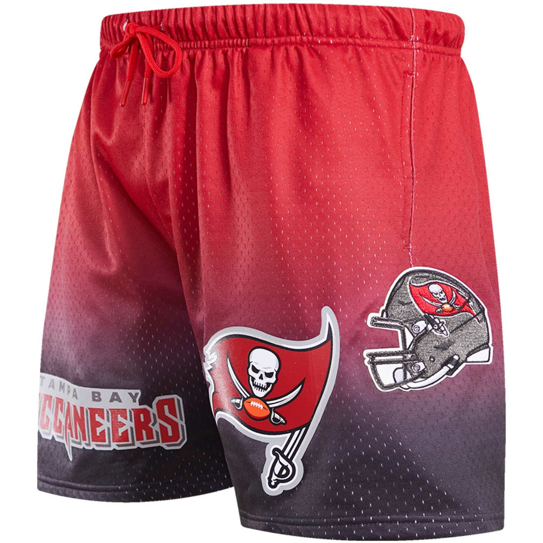 Tampa Bay Buccaneers Pro Standard Ombre Mesh Shorts - Black/Red Shorts