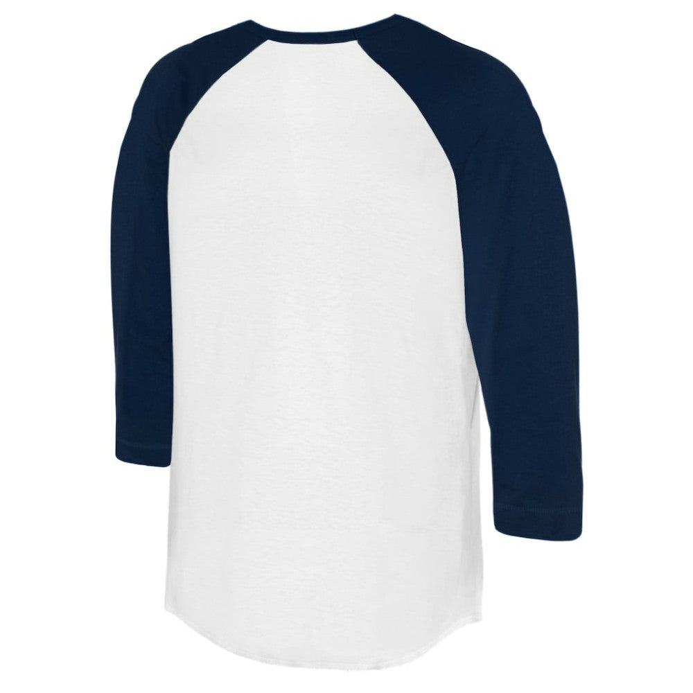 Atlanta Braves Tiny Turnip Women's Babes 3/4-Sleeve Raglan T-Shirt - White/Navy T-shirts