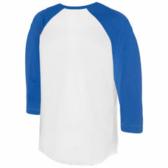 Chicago Cubs Tiny Turnip Women's Heart Banner 3/4-Sleeve Raglan T-Shirt - White/Royal T-shirts