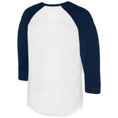 Seattle Mariners Tiny Turnip Women's Heart Bat 3/4-Sleeve Raglan T-Shirt - White/Navy T-shirts